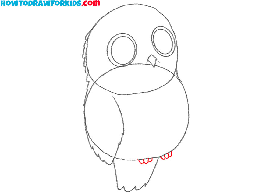 how to draw an owl for kindergarten