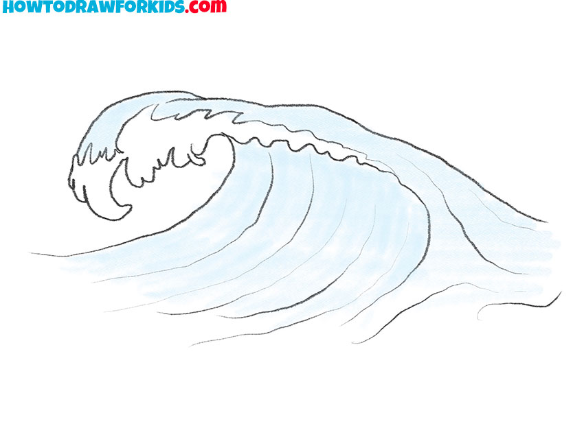 ocean wave drawing tutorial