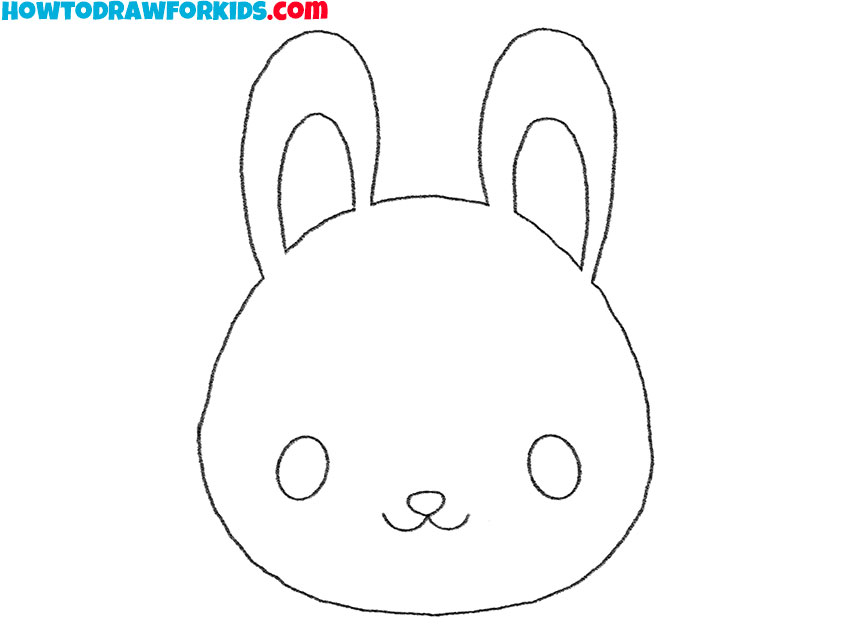 rabbit face drawing guide