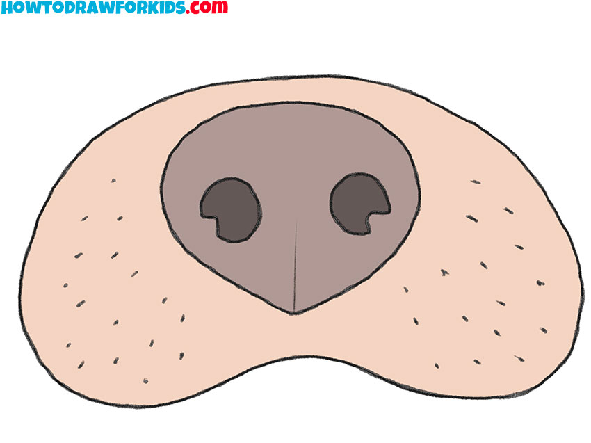 How to Draw a Simple Dog Nose Easy Drawing Tutorial For Kids