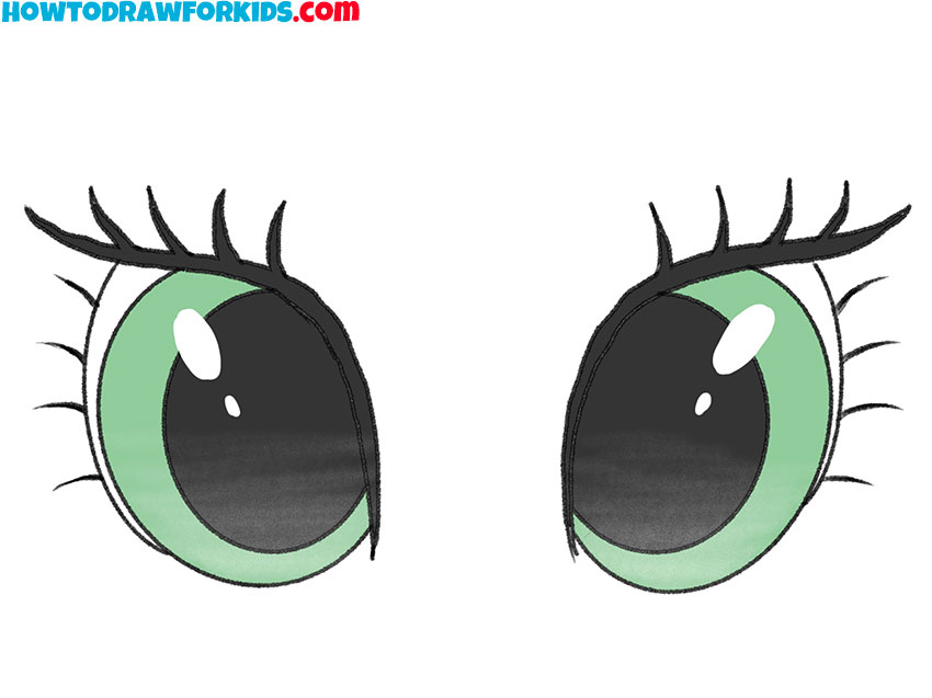 simple unicorn eyes drawing