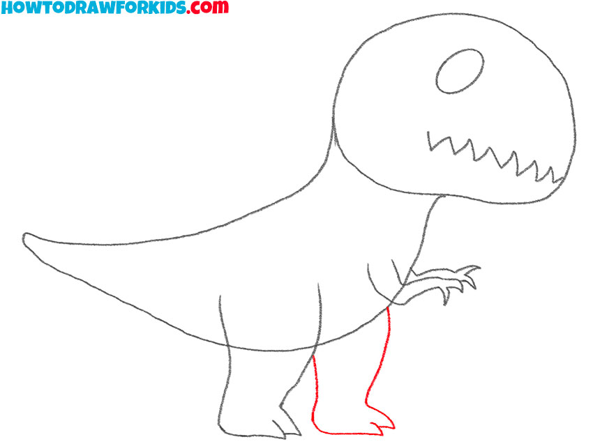 t-rex drawing guide