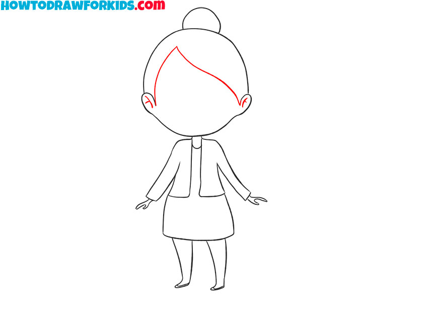 woman drawing easy