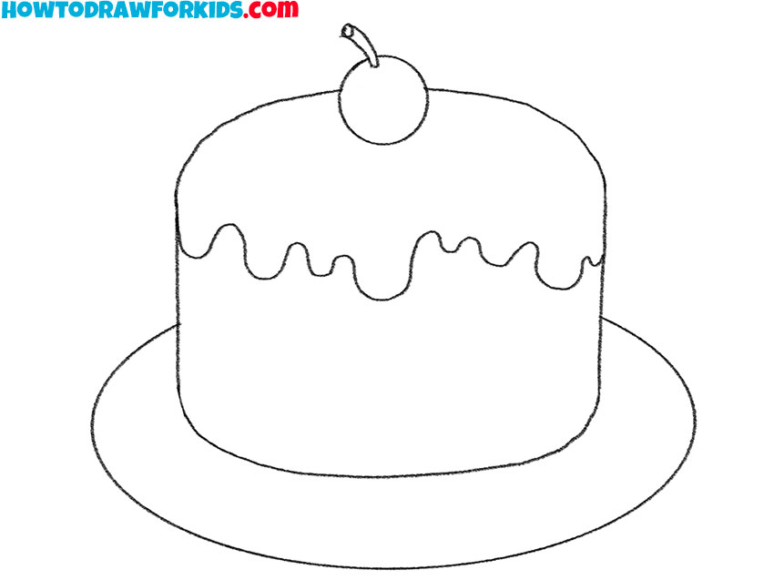 cake drawing tutorial