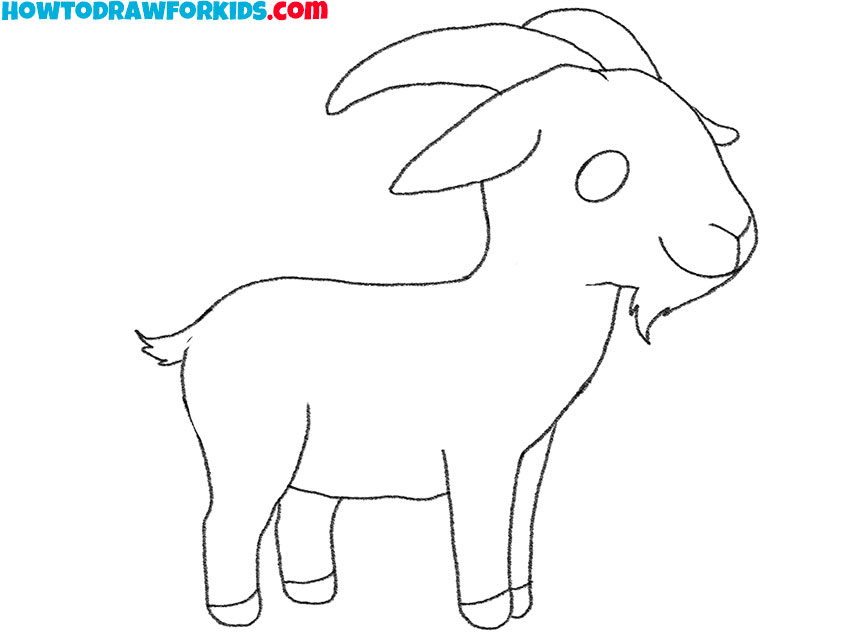 goat drawing guide