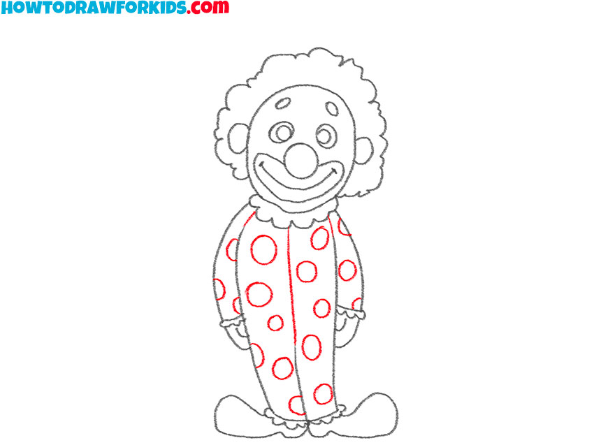how to draw a clown for kindergarten