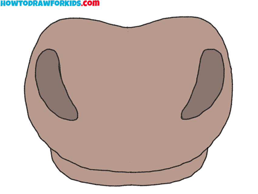 how to draw a horse nose for kindergarten