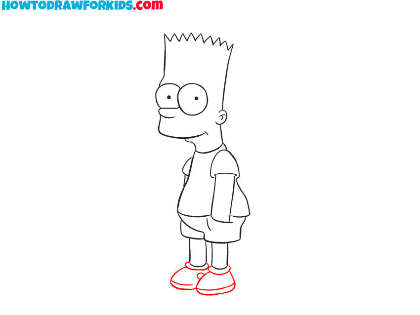 how to draw bart simpson for kindergarten