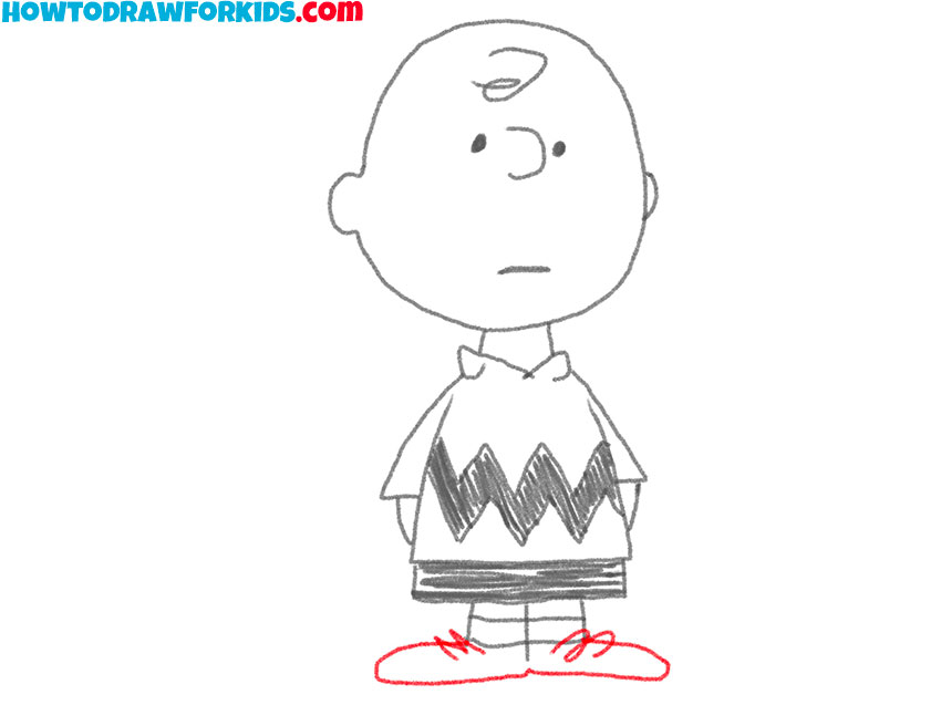 how to draw realistic charlie brown