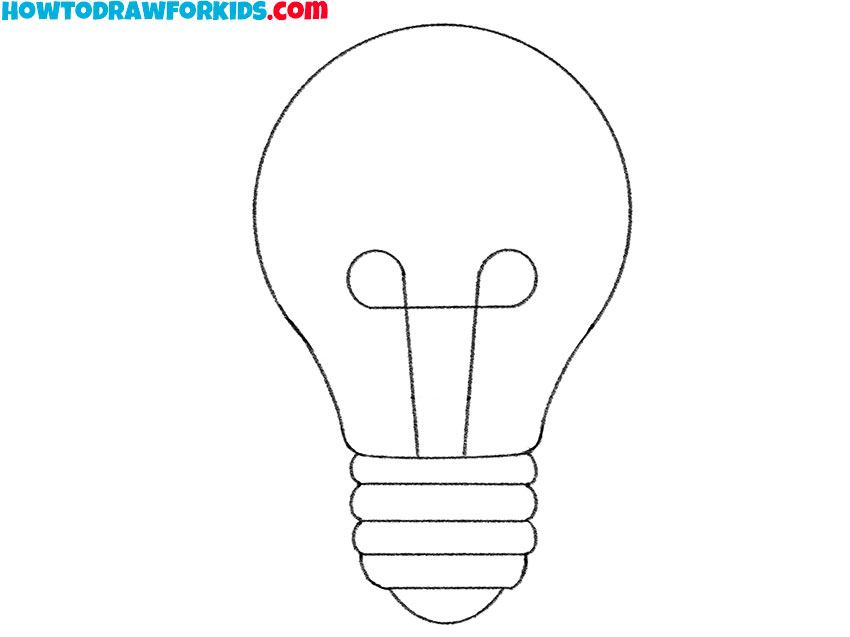 lightbulb drawing guide