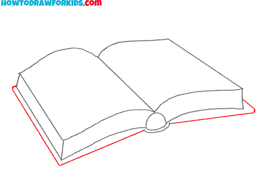 open book drawing tutorial