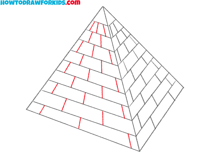 pyramid drawing for beginners