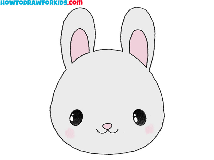 rabbit face drawing tutorial