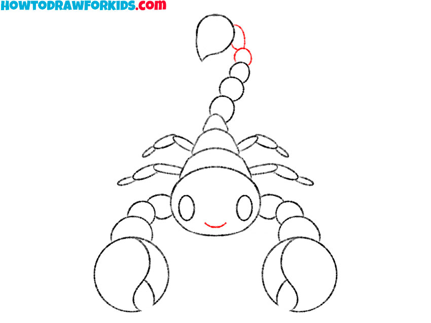 scorpion drawing tutorial