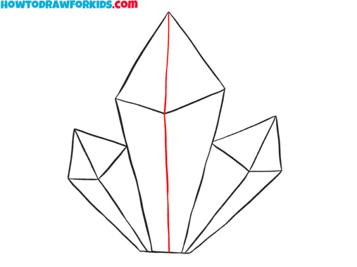 How to Draw a Crystal Easy Drawing Tutorial For Kids