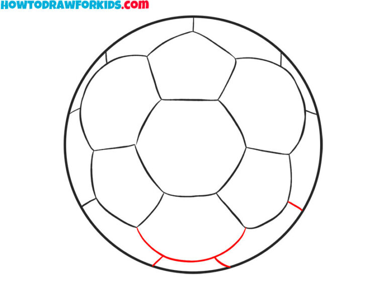How to Draw a Soccer Ball Easy Drawing Tutorial For Kids