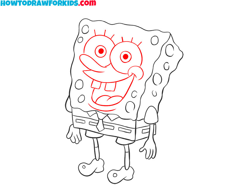 How to Draw SpongeBob - Easy Drawing Tutorial For Kids