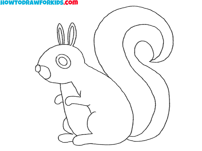 squirrel drawing lesson