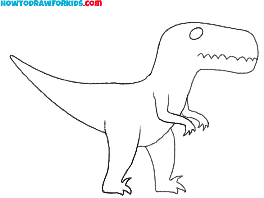 velociraptor drawing guide