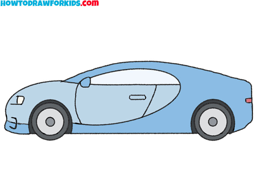 How to Draw a Bugatti - Easy Drawing Tutorial For Kids