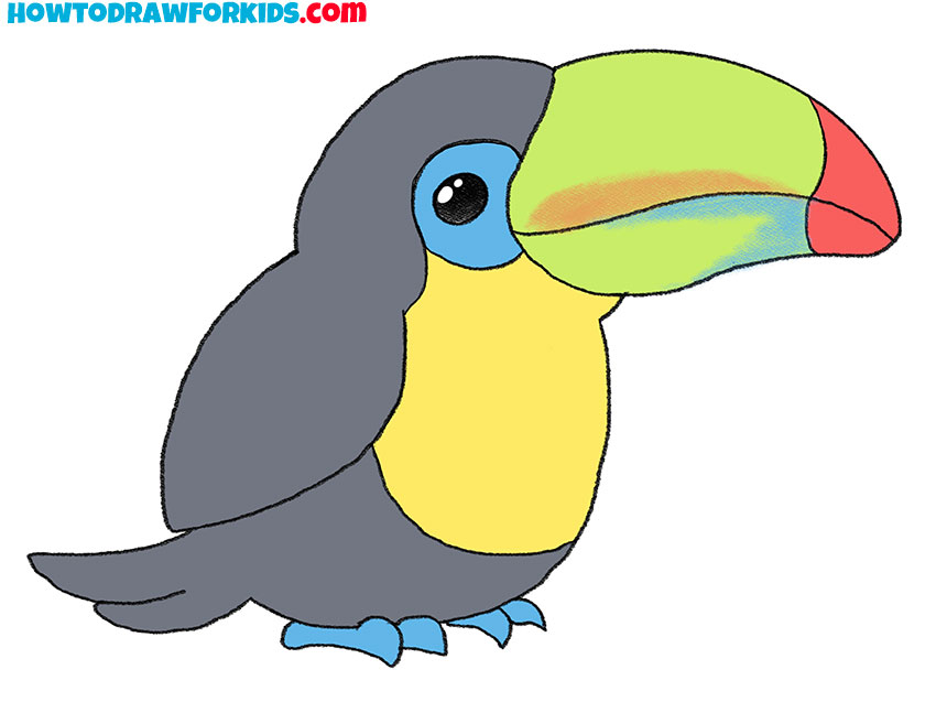 cartoon toucan drawing