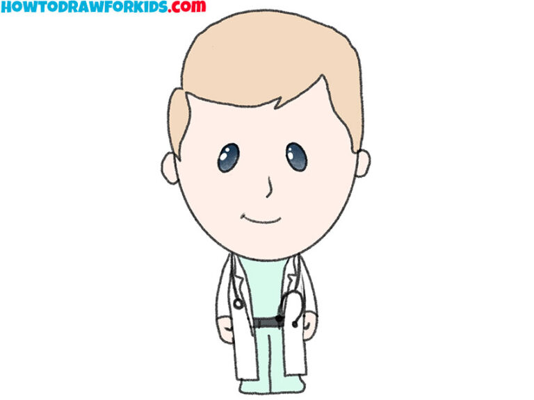 How to Draw a Doctor - Easy Drawing Tutorial For Kids