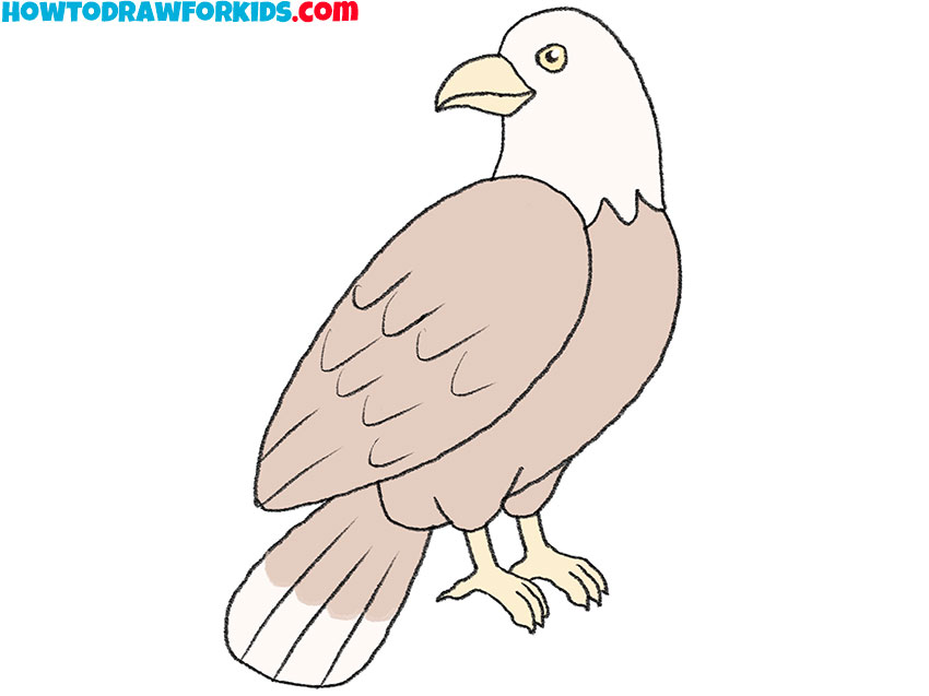 How to Draw an Eagle Easy Drawing Tutorial For Kids