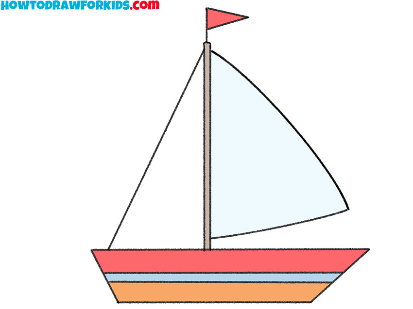 easy sailboat drawing lesson