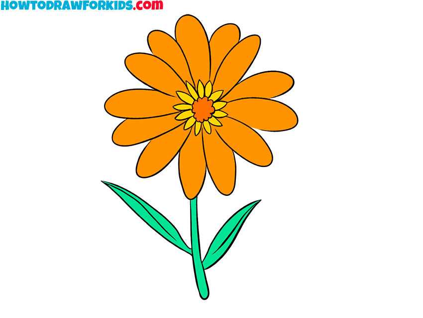 how to draw a flower easy art hub