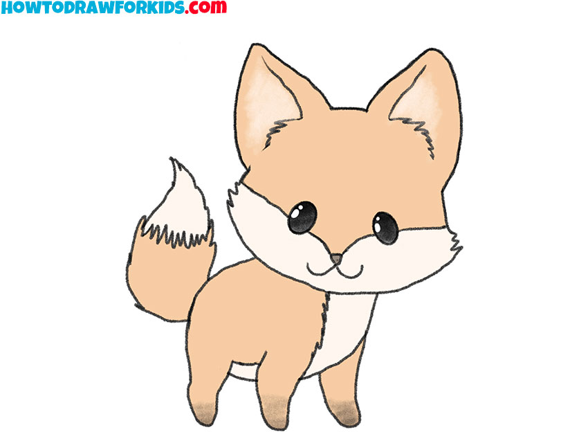 how to draw a fox for beginners