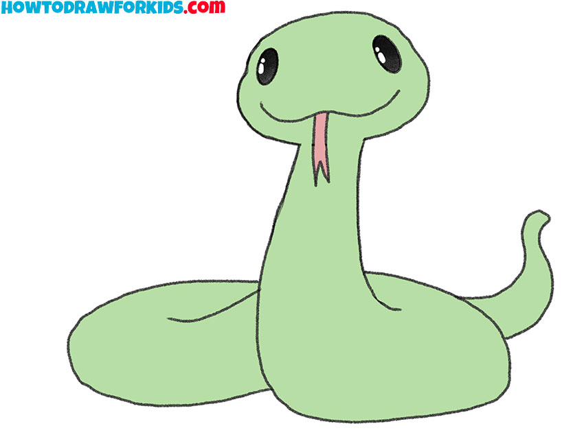 Cute Snake Drawing