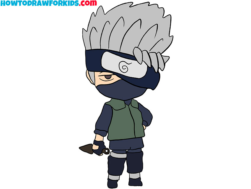 kakashi drawing step by step