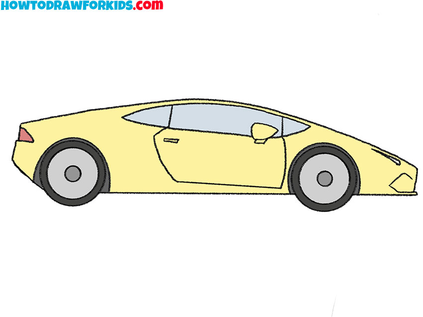 lamborghini drawing tutorial