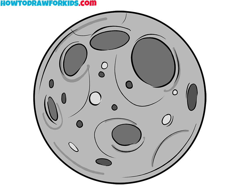 moon drawing for beginners