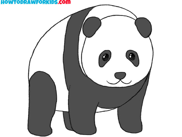 Panda Drawing Tutorial - How to draw Panda step by step