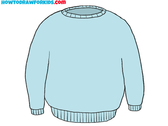 How to Draw a Sweater Easy Drawing Tutorial For Kids