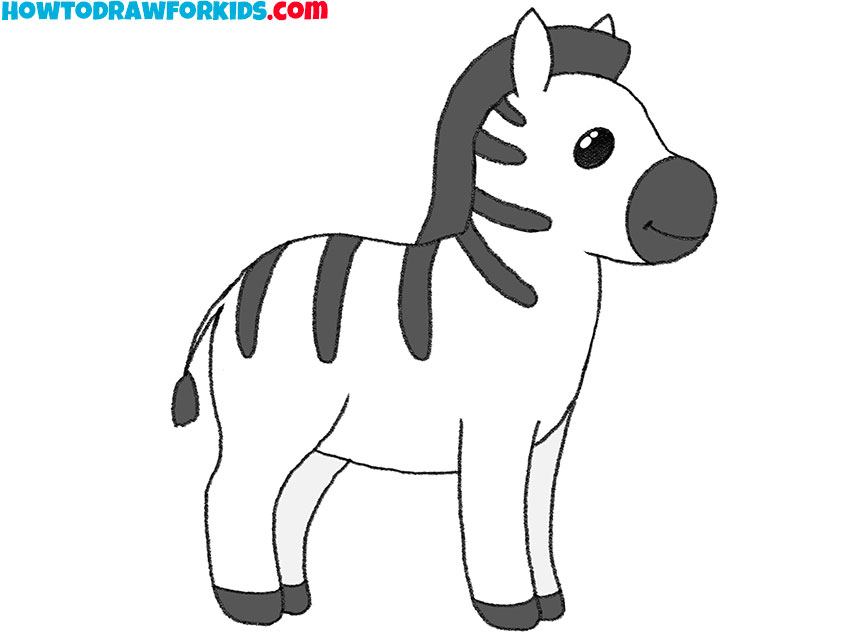 zebra drawing lesson