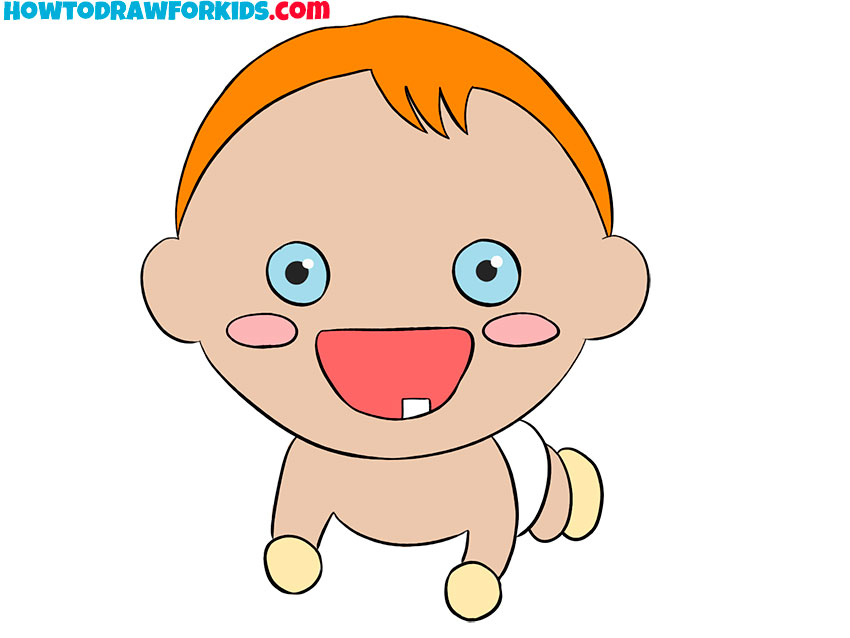 cute baby drawing for kids