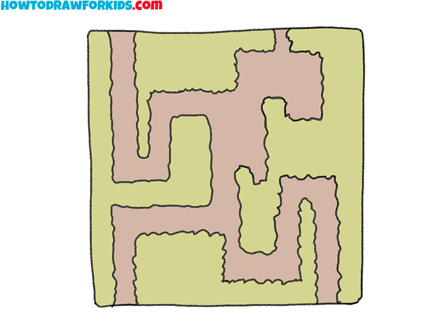 maze drawing guide for kids
