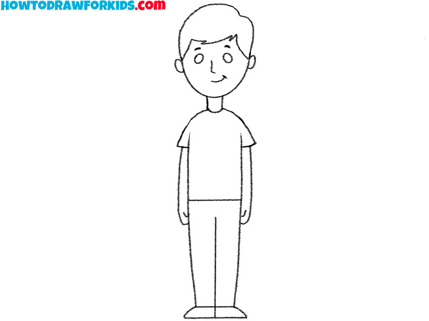 Erase the guide lines and smooth the drawing
