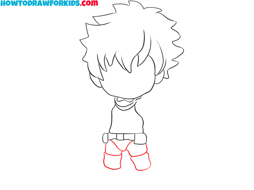 Draw Izuku Midoriya’s legs