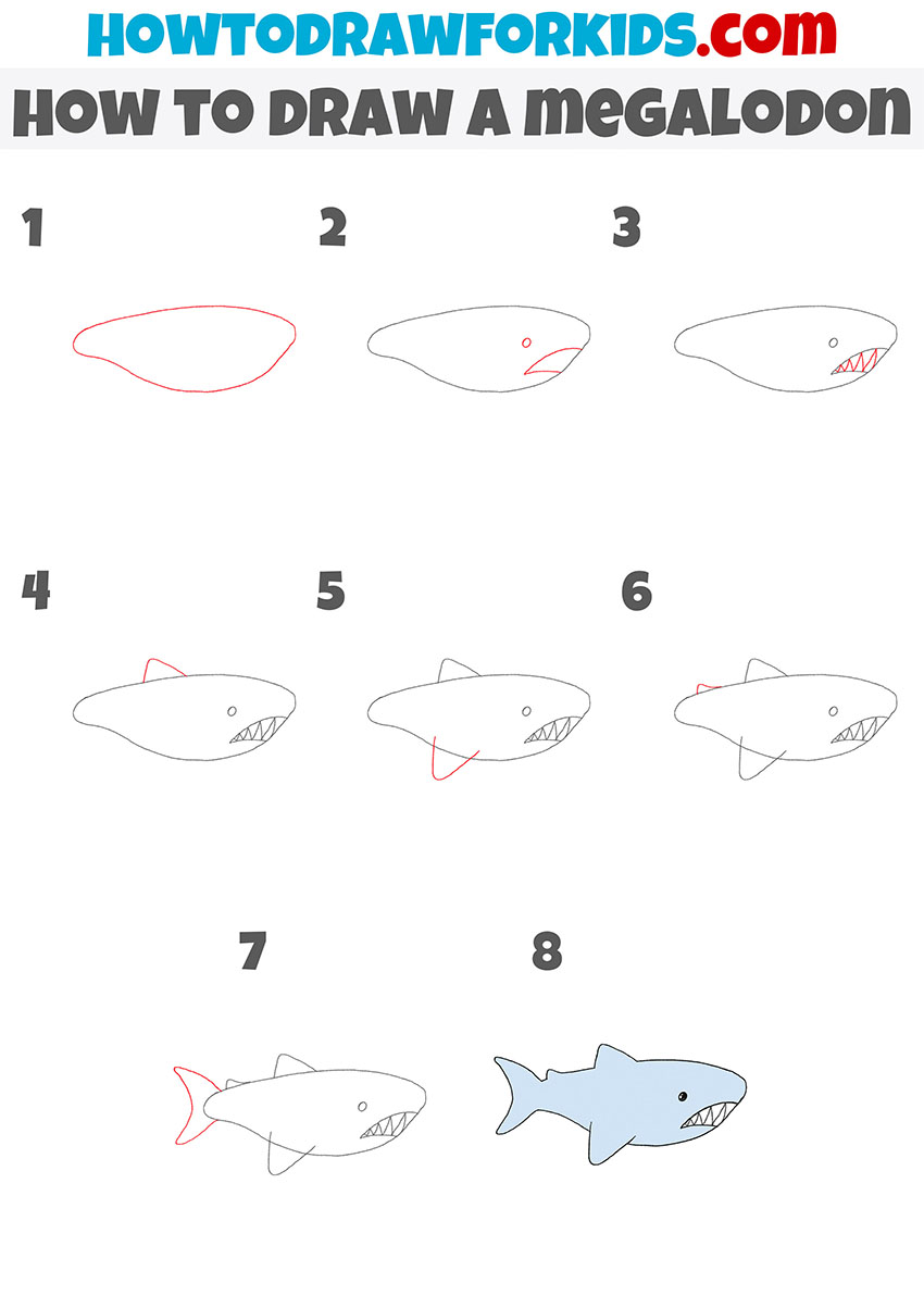 how to draw a megalodon step by step2