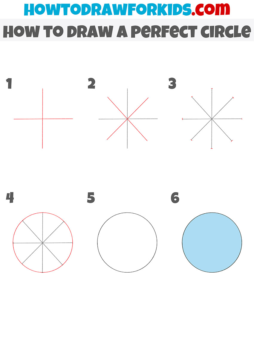 how to draw a perfect circle step by step