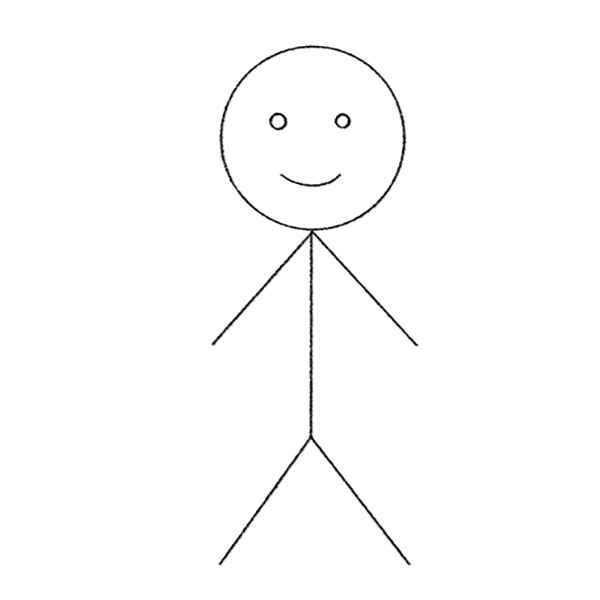 How to Draw a Stick Figure - Easy Drawing Tutorial For Kids