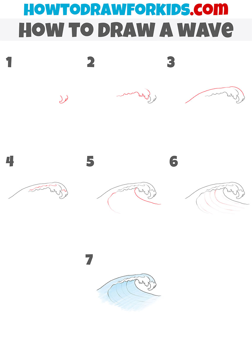 How to Draw a Wave Easy Drawing Tutorial For Kids