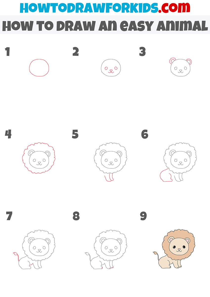 How To Draw Animals for Kids 5-7: Fun & Easy Step by Step Drawing Guide