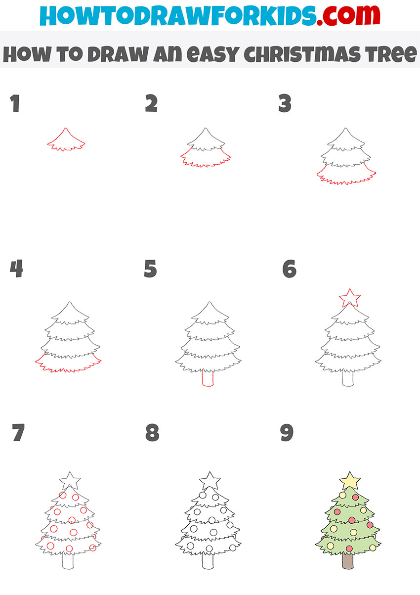 26 Easy Christmas Drawings for a Merry Xmas - Cool Kids Crafts-saigonsouth.com.vn