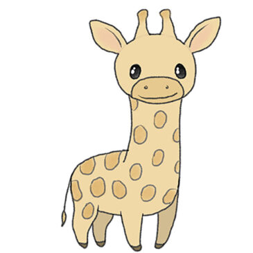How to Draw an Easy Giraffe