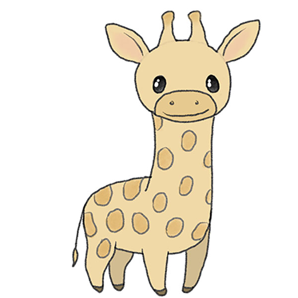 How to Draw an Easy Giraffe Easy Drawing Tutorial For Kids