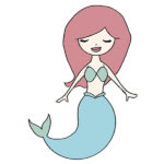 How to Draw an Easy Mermaid
